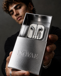 NÖVAE Écouteurs filaires chrome miroir